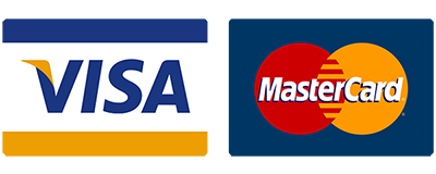 We accept MasterCard and VISA